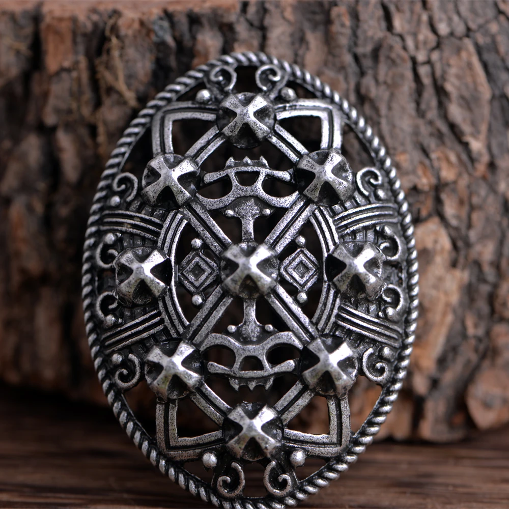 LANGHONG 1pcs Norse Viking Brooch For Women Sweden Turtle Brooch For Gift