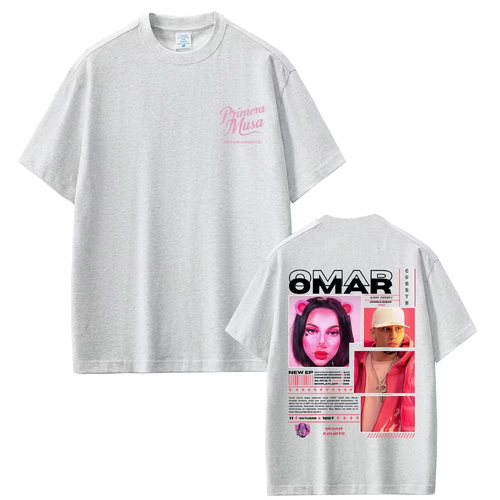 مغني الراب عمر كورتز بريميرا موسى تي شيرت الرجال النساء موضة الهيب هوب المتضخم تي شيرتات قصيرة الاكمام عادية القطن تي شيرت تقليدي #4