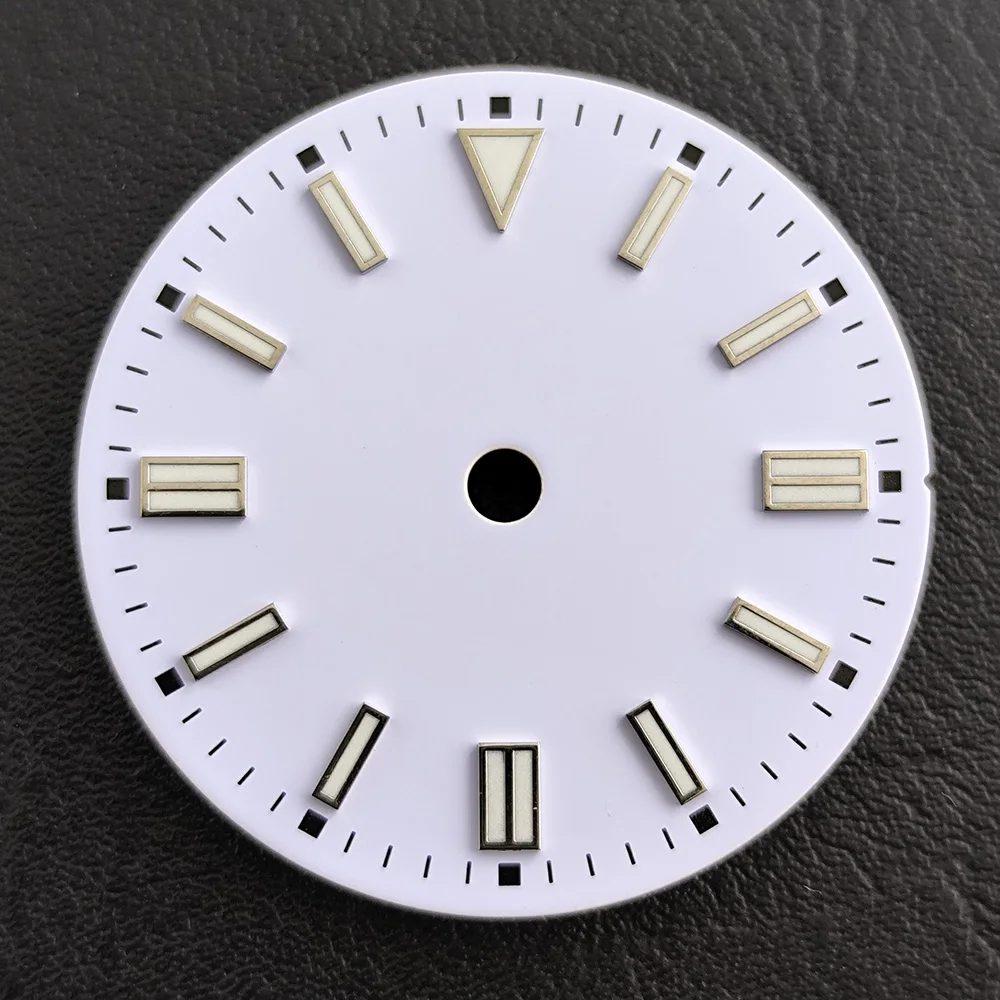 NH35 watch dial blue green luminescent dial suitable for NH35 Miyota8215ET2836 movement watch dial accessories