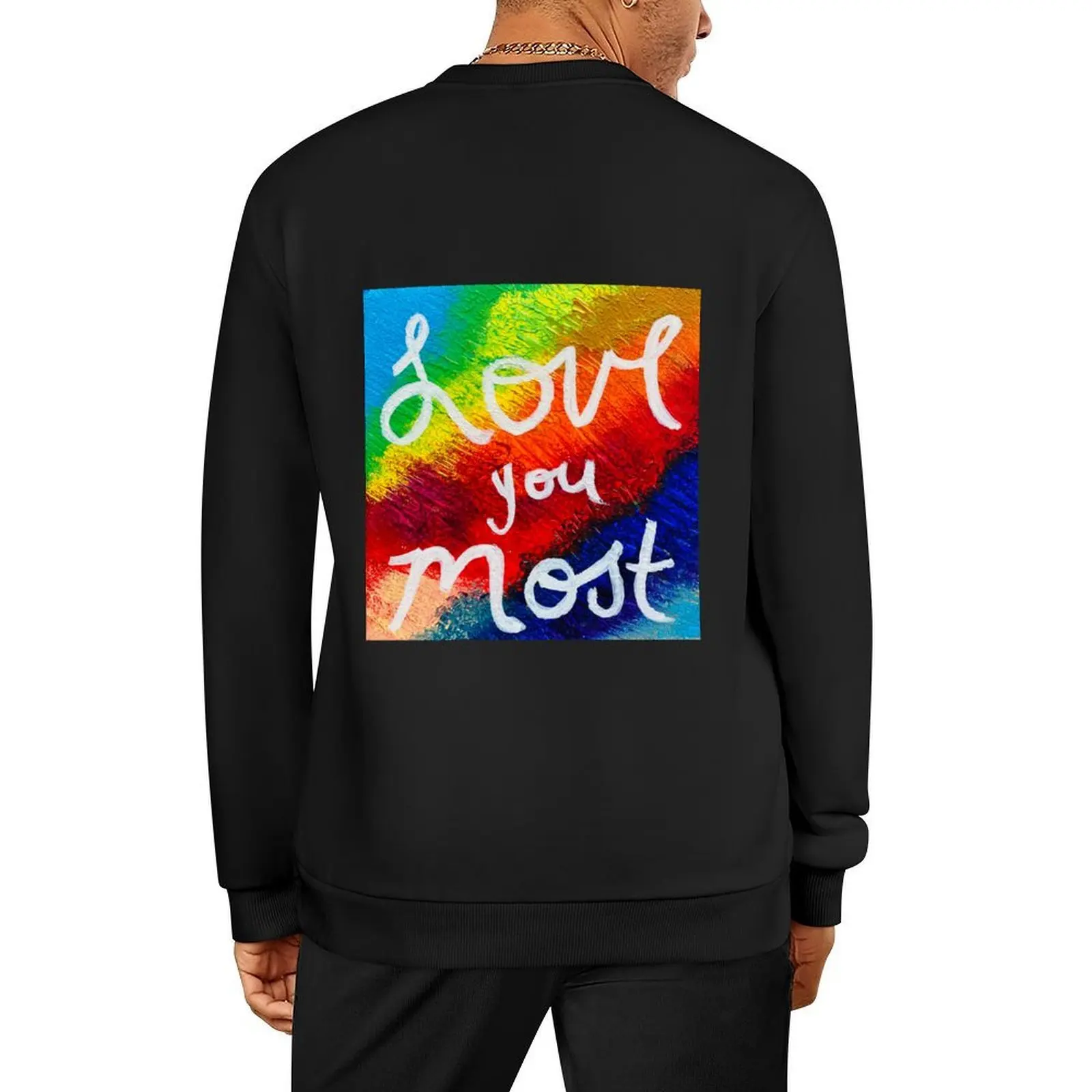 

Love You Most Pullover korean autumn clothes autumn new products korean style clothes blouse graphic sweatshirts
