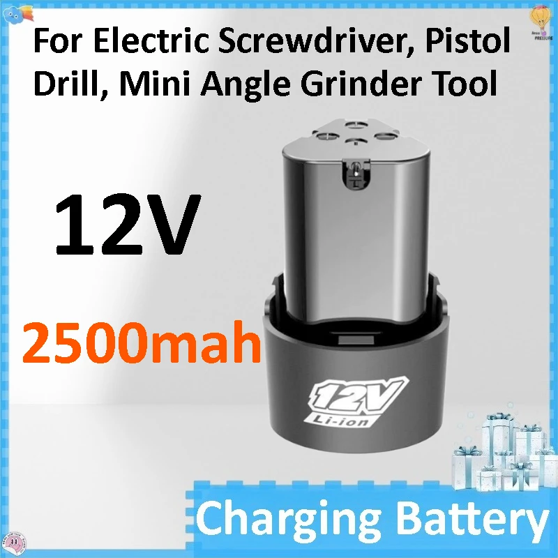 

12V 2500mah Universal Rechargeable Lithium-Ion Battery,Suitable For Electric Screwdriver, Pistol Drill, Mini Angle Grinder Tool