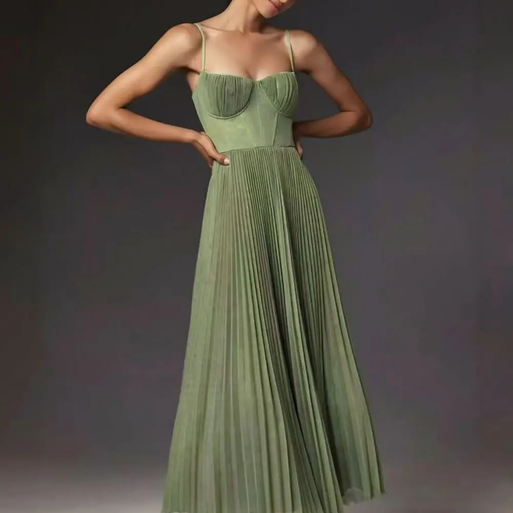 Women Sexy Evening Gown Deep V Neck Backless Sleeveless Maxi Dress Slim Fit Elegant Wedding Party Bridesmaid Summer Vestidos