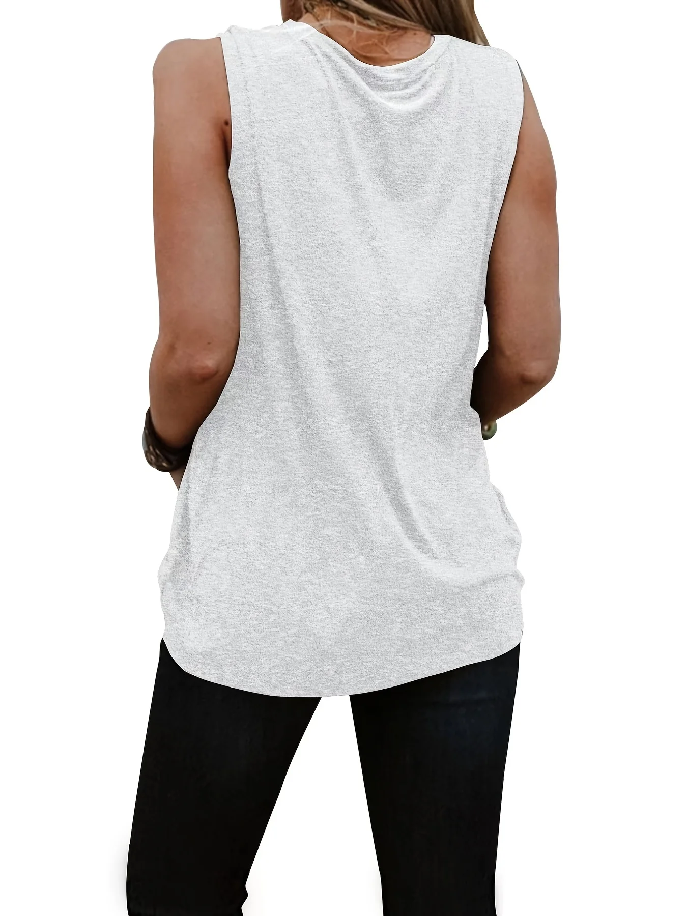 Summer Women\'s Casual Sleeveless Tank Top T-shirt Tshirts Creativity Streettshirt Individual Casual Clothes