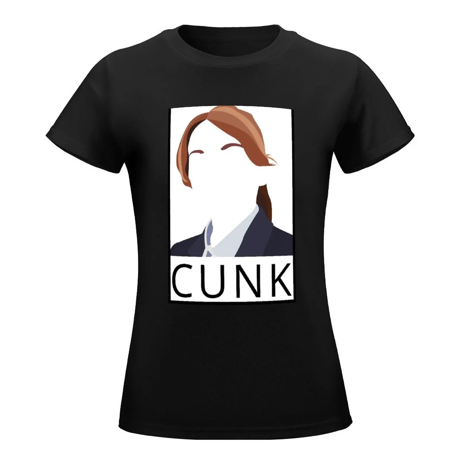 Cunk T-Shirt Female clothing cute clothes oversized Summer Women's clothing