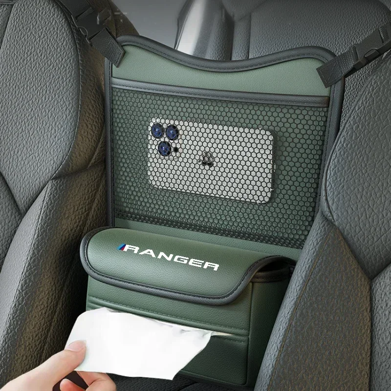 

For Ford Ranger T9 Rapotr Car Seat Storage Central Control Storage Box Multifunctional Car Storage Hanging Bag Auto Accessories