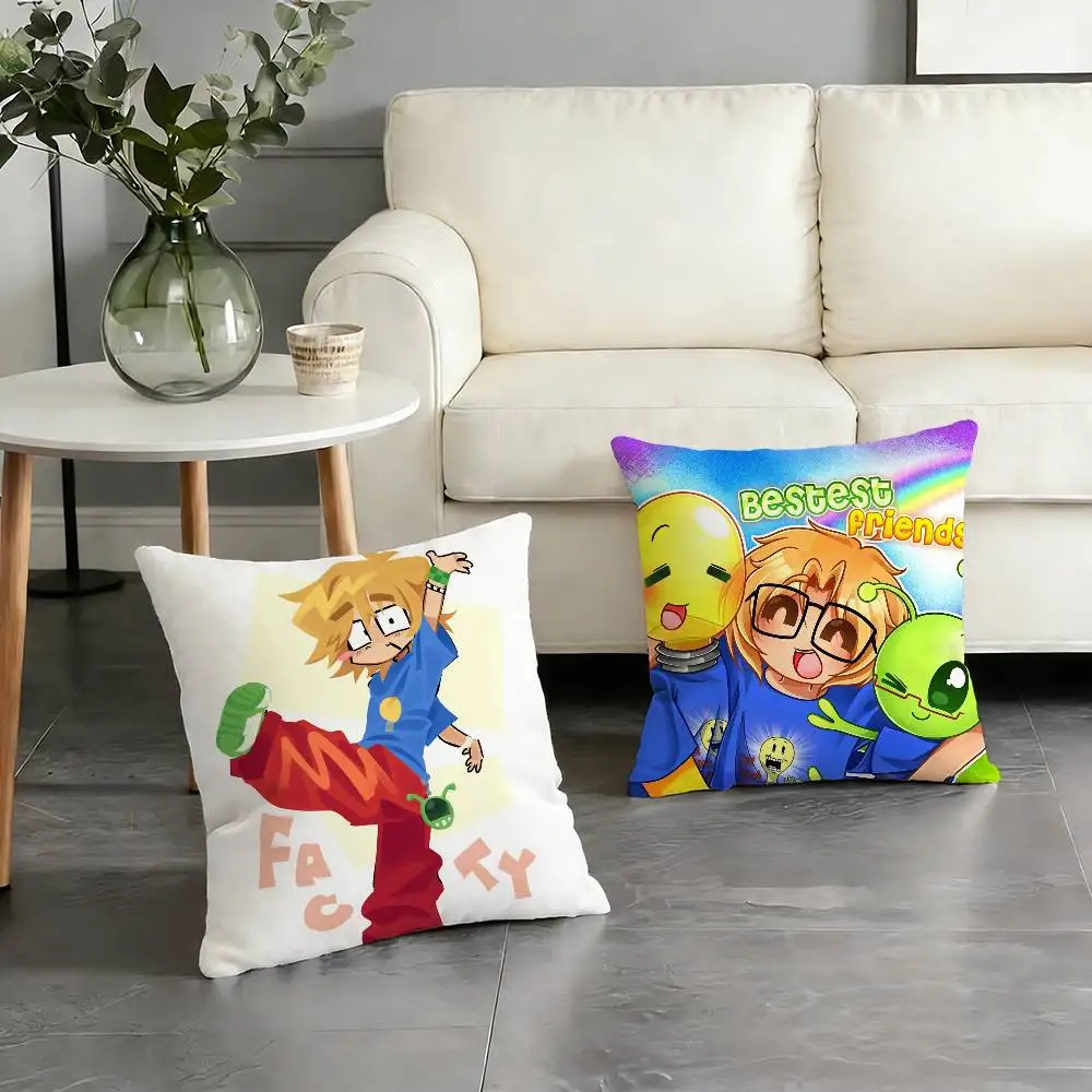 F-Fact A-Attack Adventures Pillow Case Pattern Printed Pillowcase For Living Room Sofa Cushion Cover