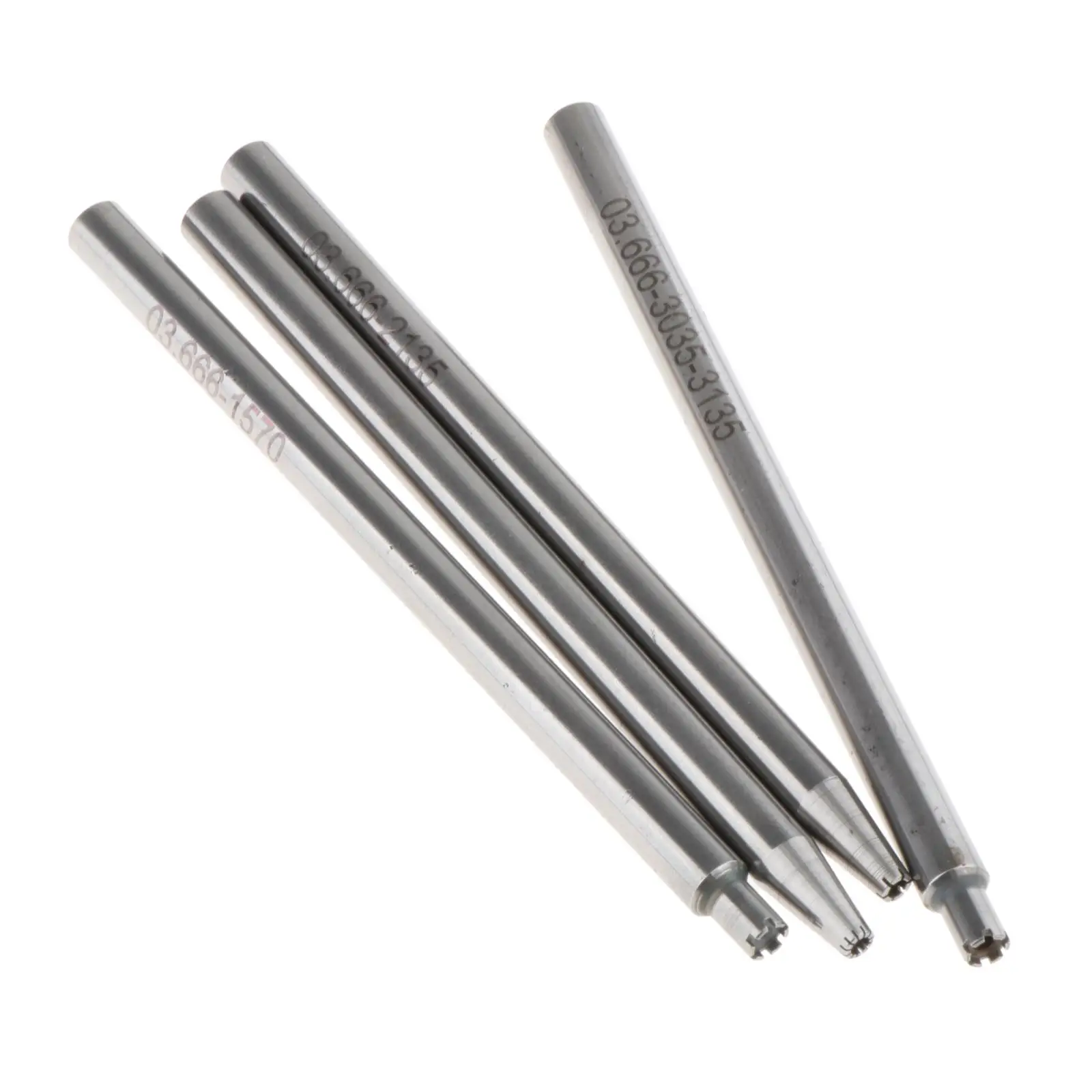 4x Oscillating Rotor Weight Axle Punches Watch Movement Tools Mechanical Watch Jewelry Staking Punches for 2235 2135 Calibres