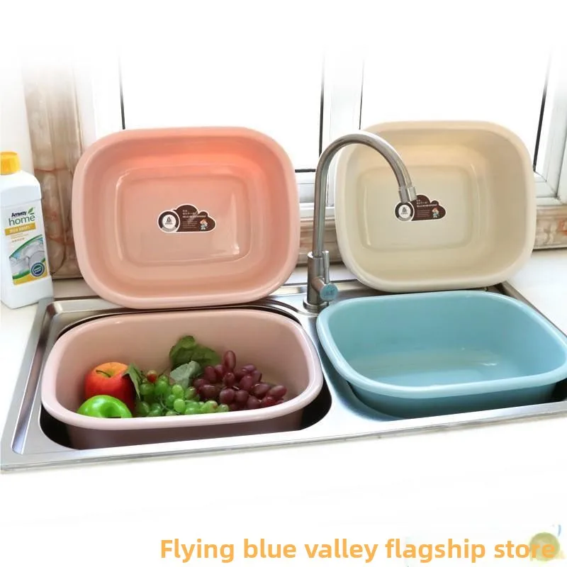 

Thiened Oval Plastic Basin Face Waing Basin for Girls Baby Butt Waing Basin Student Foot Basin Toilet Training Basin