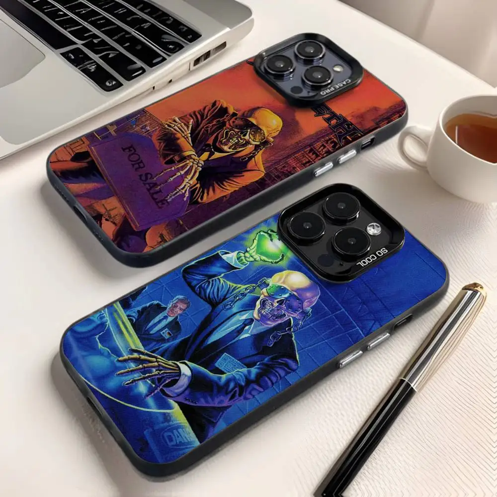 

M-MegadethS Rust In Peace Phone Case For iPhone 16,15,14,13,12,11,8,7,Pro,Max,Plus,Mini,XS,SE Anti Fall Black Matte Hard
