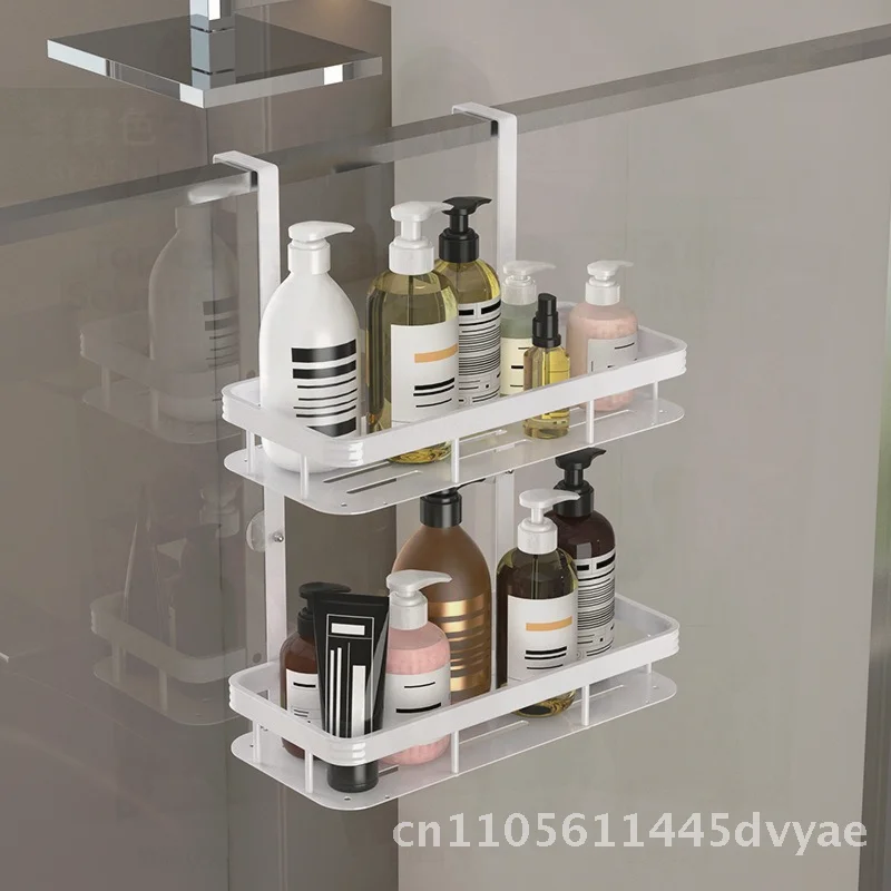 

Double-Layer Bathroom Storage Rack Multi-Functional Toiletries Organizer Modern Minimalist Home Bathroom Accessories