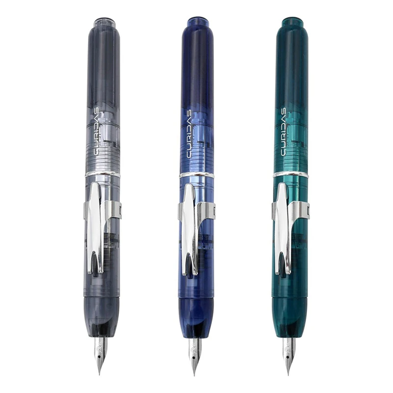 Japan PLATINUM Push-Push Fountain Pen CURIDAS Calligraphy Fountain Pen Business Translucent PKN-7000 Stationery