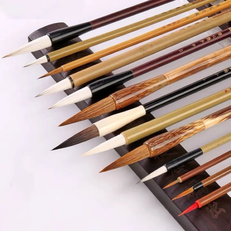 Weasel Hair Wool Hair Lake Brush Chinese Calligraphy Painting Brush Multiple Brush Clerical Script Regular Script Cursive Script