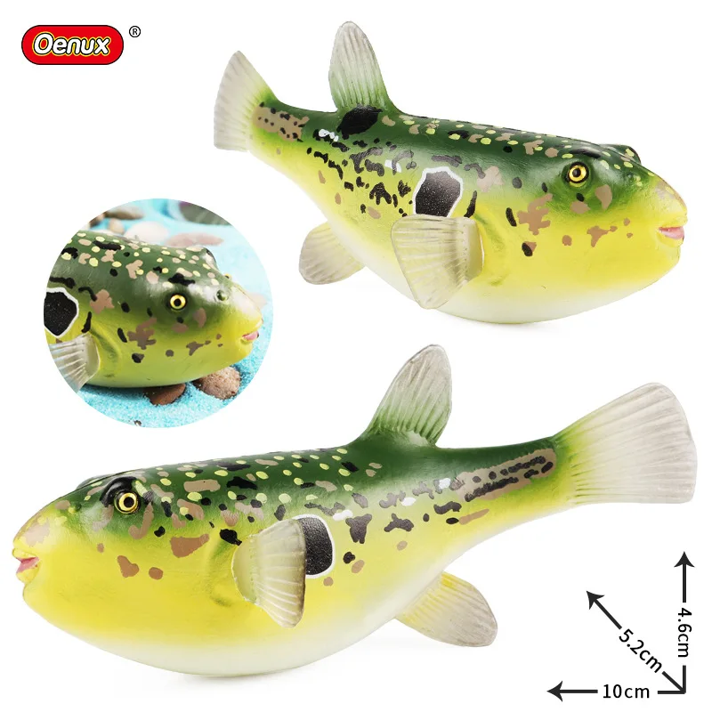 

Children Solid Simulation Tropical Fish Model Marine Biological Toy Pufferfish Bubble Fish Tank Decorative Ornaments