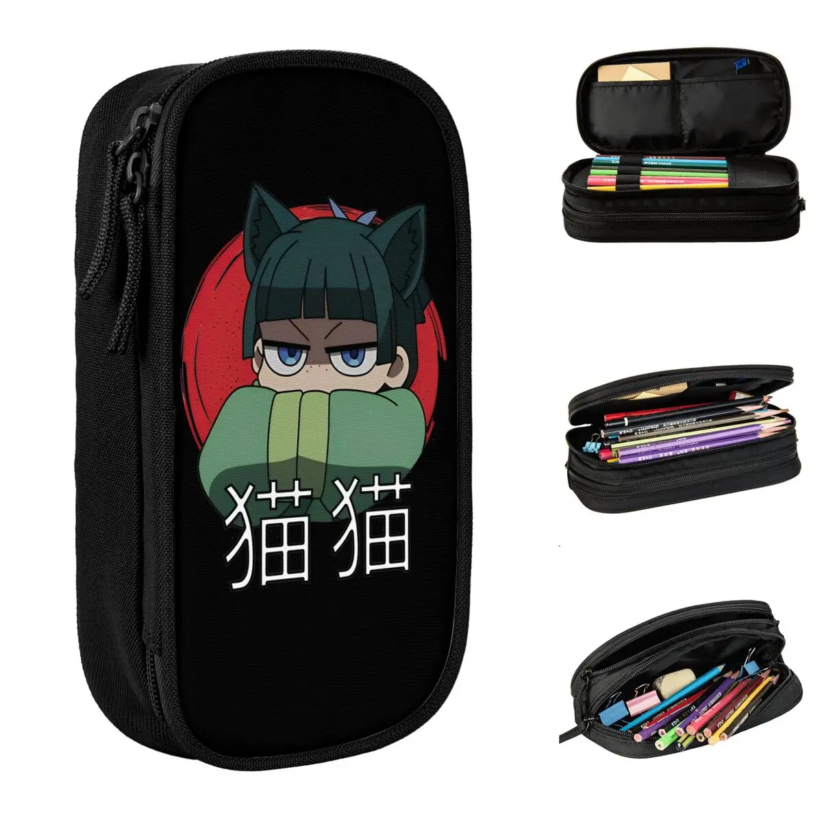 

New Maomao Chibi Pencil Cases The Apothecary Diaries Pencilcases Pen Holder for Student Bag Students School Zipper Stationery