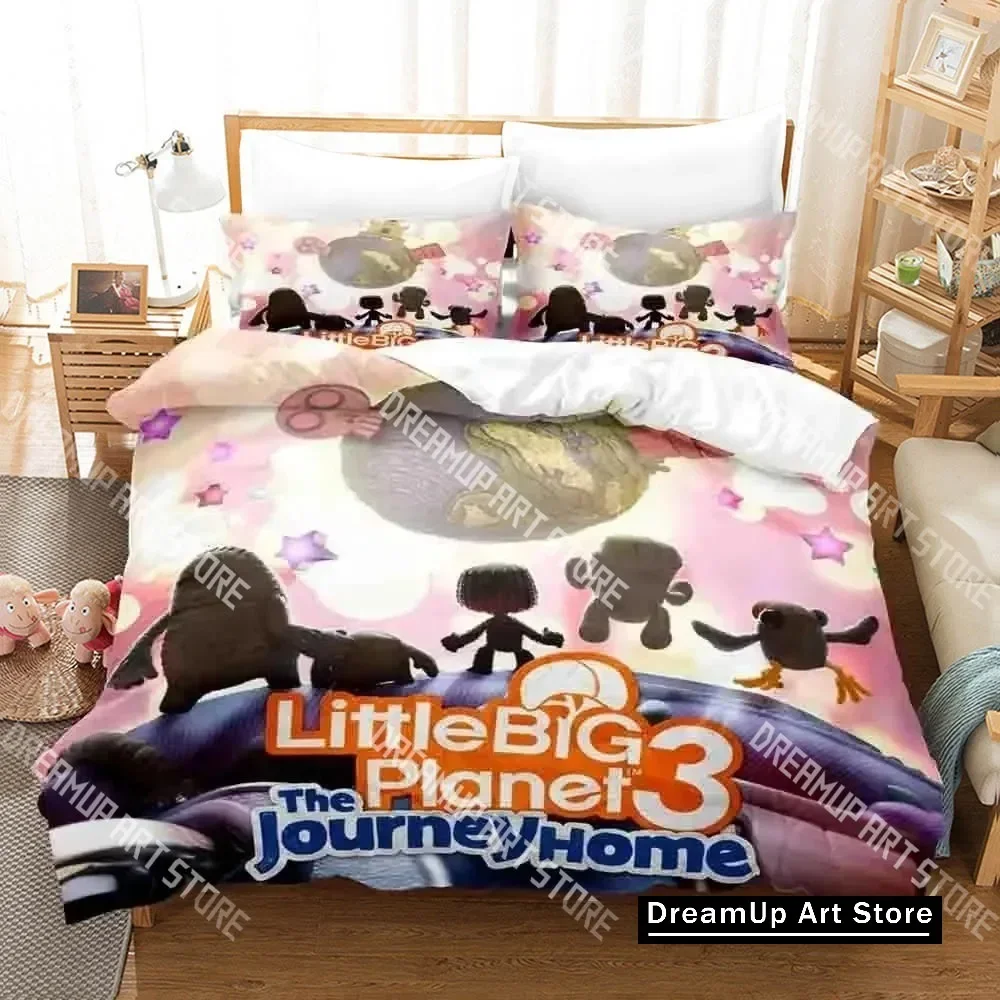 2026 Sackboy Little Big Planet Bedding Set Single Twin Full Queen King Size Bed Set Aldult Kid Bedroom Duvet Cover Sets Anime Be