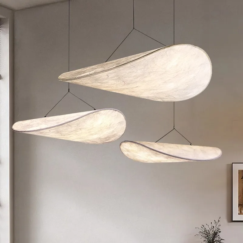 الدنماركية مصمم اليابانية وابي الرياح رقائق البطاطس الحرير غرفة الطعام الثريا الشمال الفن B & B غرفة المعيشة غرفة نوم الخفيفة #1