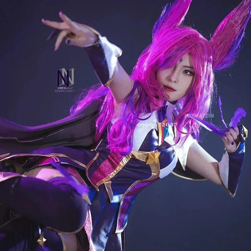 

Sky05 League of Legends Game Star Guardian Xayah Cosplay Costume Set for Women Halloween Outfit with Wig Magical Girl Char99JIu@