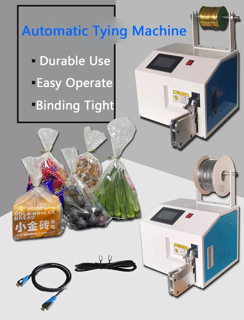 Packaging machine/Bread Sealing Machine/Bundling machine/Lollipop Tying machine/Power Cord and Data Cable Binding Machine
