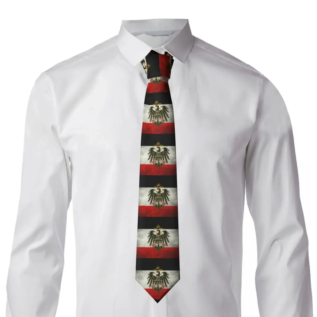 German Empire Flag Germany Necktie Men's Personalized Silk Neck Ties for Party