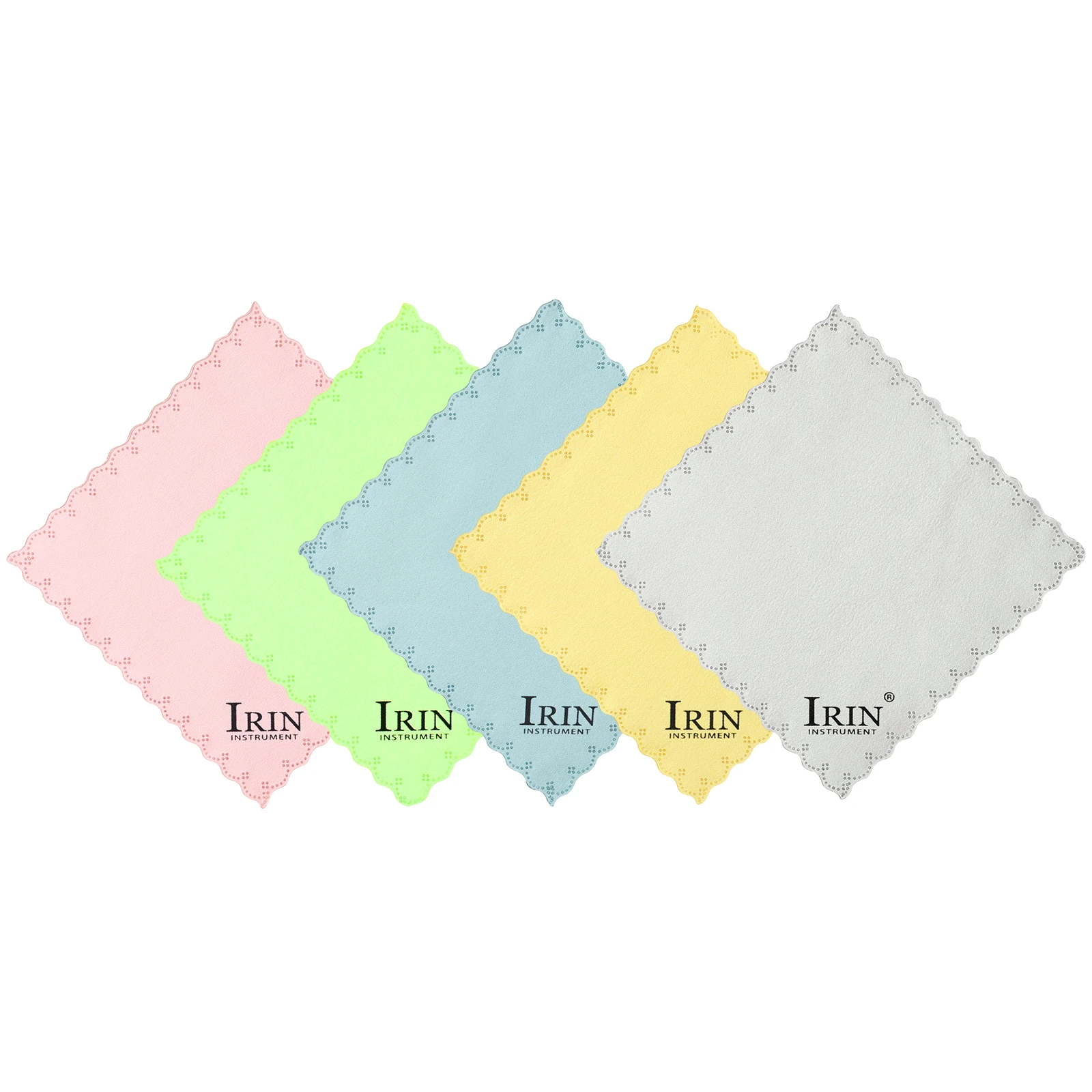 IRIN ND265 5pcs Instrument Cleaning Cloth Cotton Towels Piano Guitar Violin Saxophone Universal Musical Instrument Parts