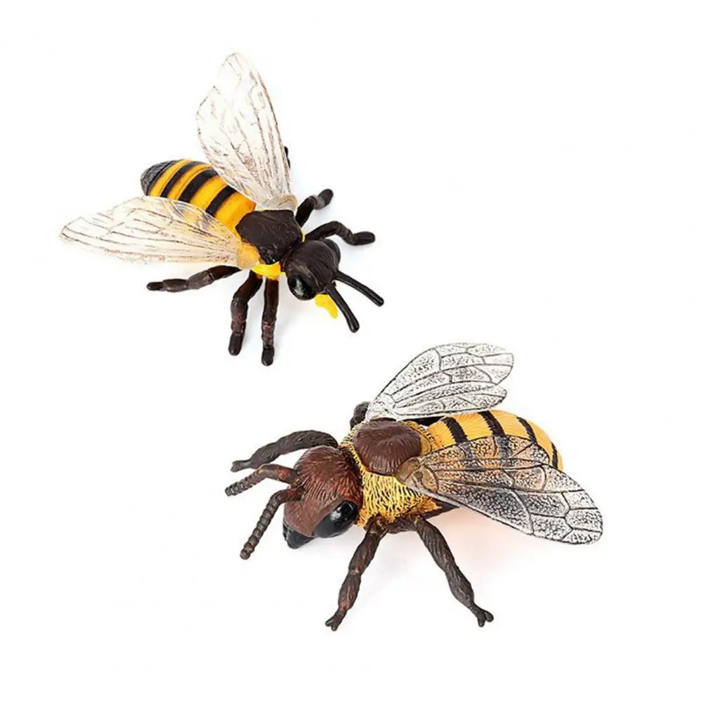 Interessante modello di ape vespa modello compatto di ape Fine dettaglio figura di animale in miniatura Wasp Bee Model Ornament decorativo