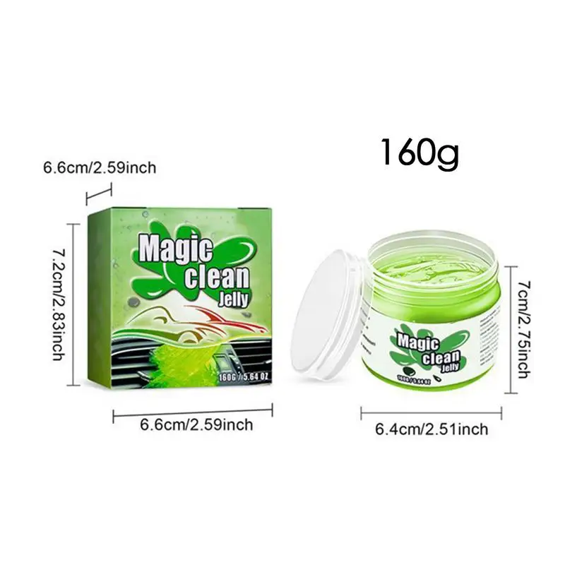 160g Car Crevice Cleaning Gel Multipurpose Rinse-Free Car Interior Detailing Putty Household Cleaning Supplies For Laptops Gear