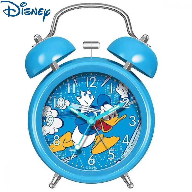 Disney Top Brand Original For Children Alarm Clock 4 pollici Timer Cartoon Student Boy Girl Unisex Kid Gift Quartz Tick Beep Light