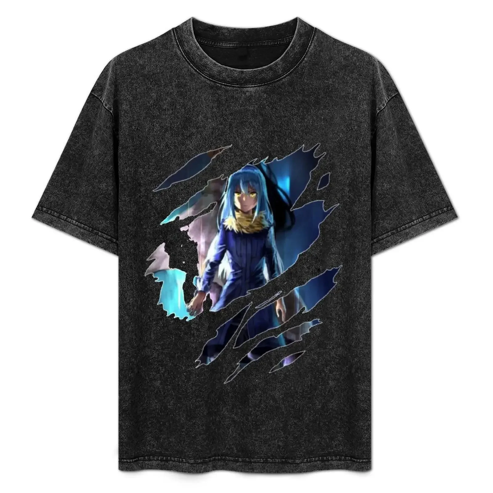 

Anime Rimuru Tempest T-Shirt Basic Simple Casual Short Sleeve Tee