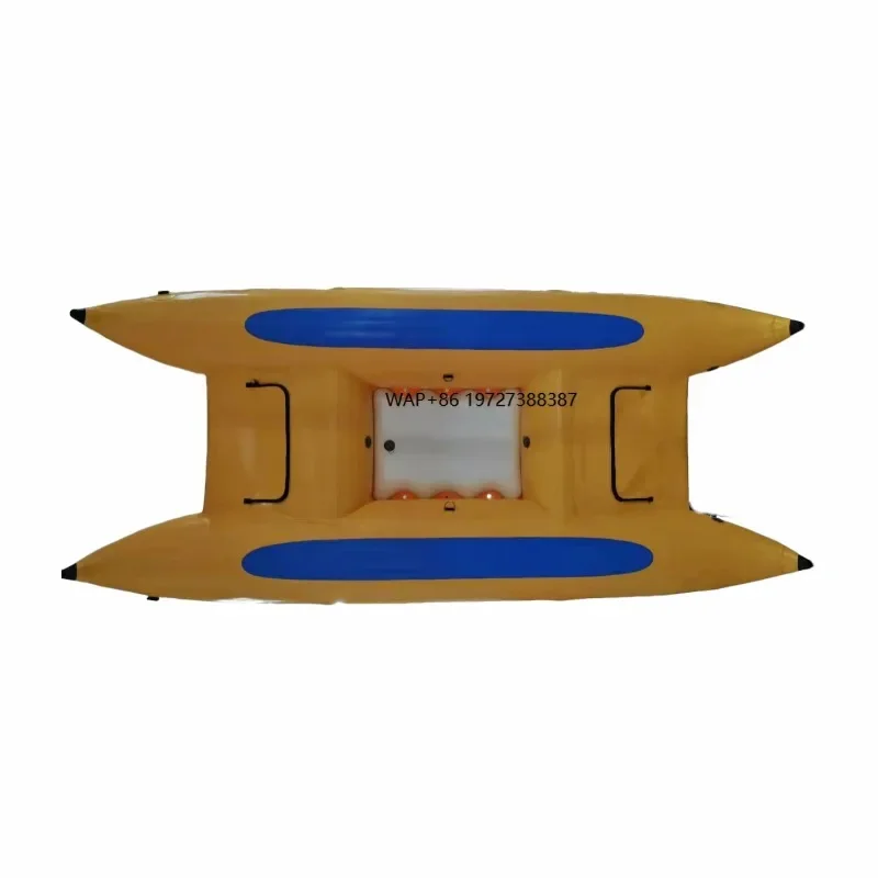 

Manufacturer Custom Made PVC River Surfing Fishing Inflatable Catamaran Rafting Boat for Sale