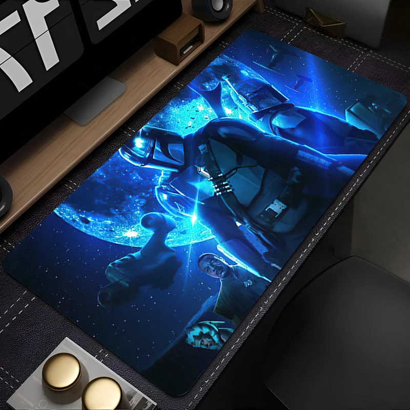Mauspad, Mauspad, Star Wars The Mandalorian, Computer-Tastatur-Pad, Mauspad, Gamer, weicher Büroteppich, Tischmatte, Desktop-Matte