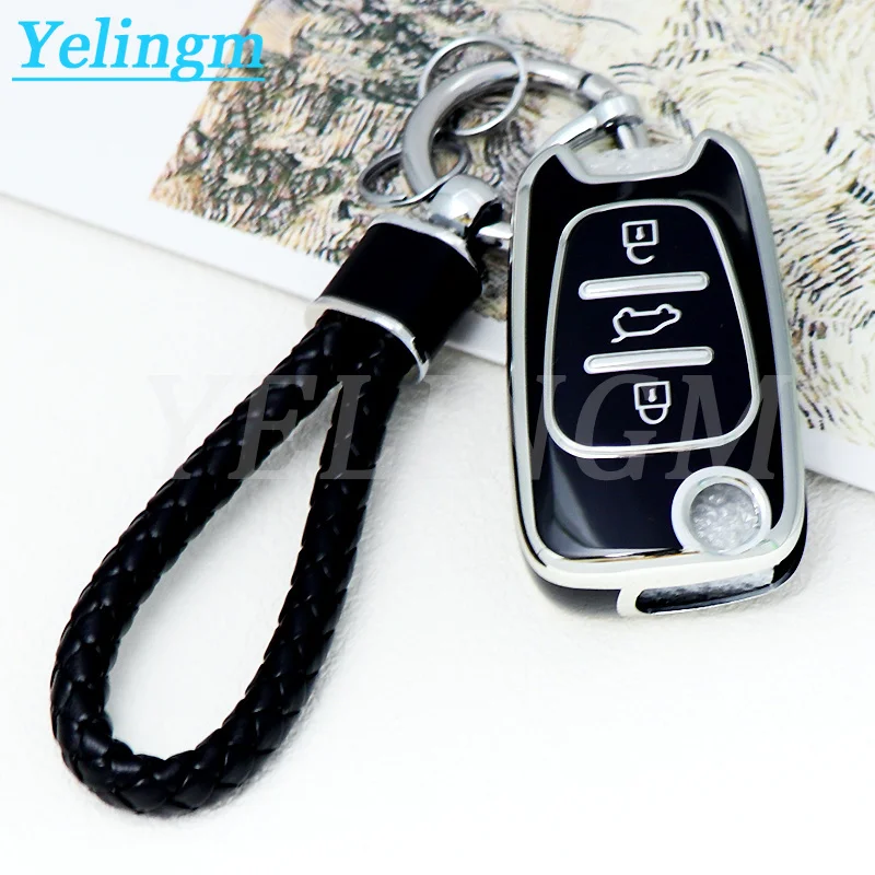 TPU Autoschlüsselhülle für Hyundai i20 i30 ix20 ix25 ix35 Elantra Accent für KIA Sportage Rio 3 Soul Optima Ceed Pro K5 K2 Pride
