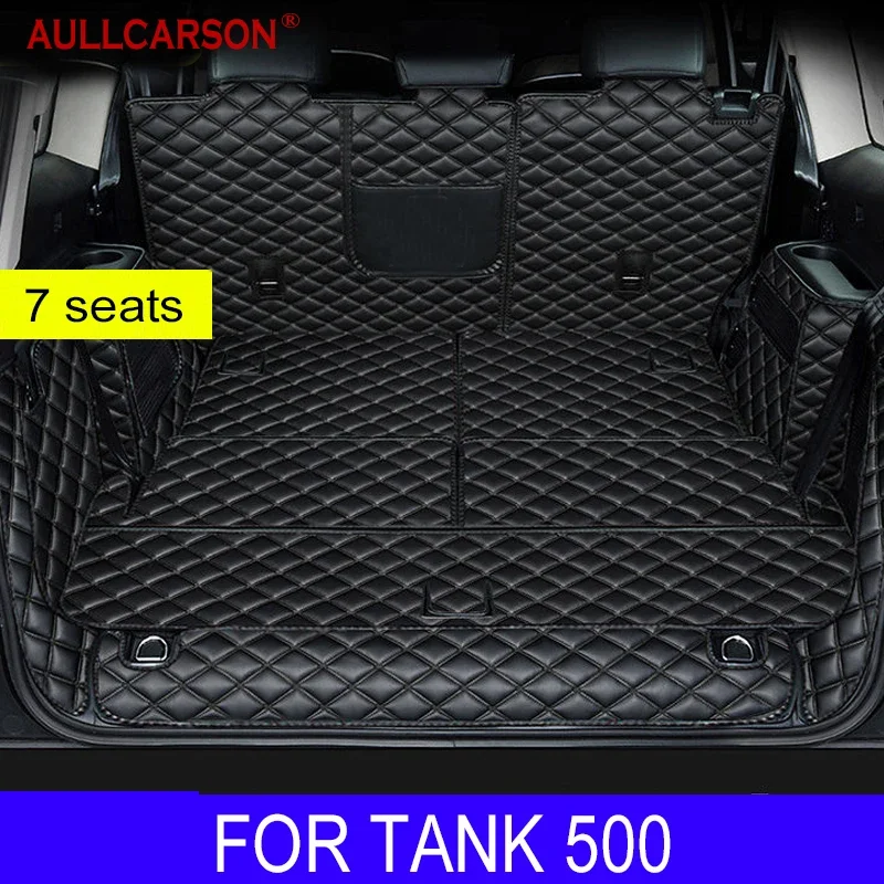 For Tank 500 2023 2024 Full Coverage Trunk Mat Leather Durable Cargo Liner Boot Carpets Interior Decoration Accessories