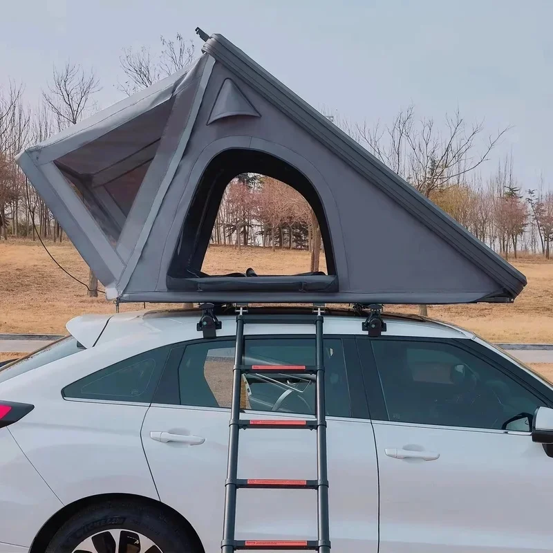 Premium Lightweight Aluminum Pop Up Hard Shell Roof Top Tent Waterproof Off Road Camping Accessories Easy Installation