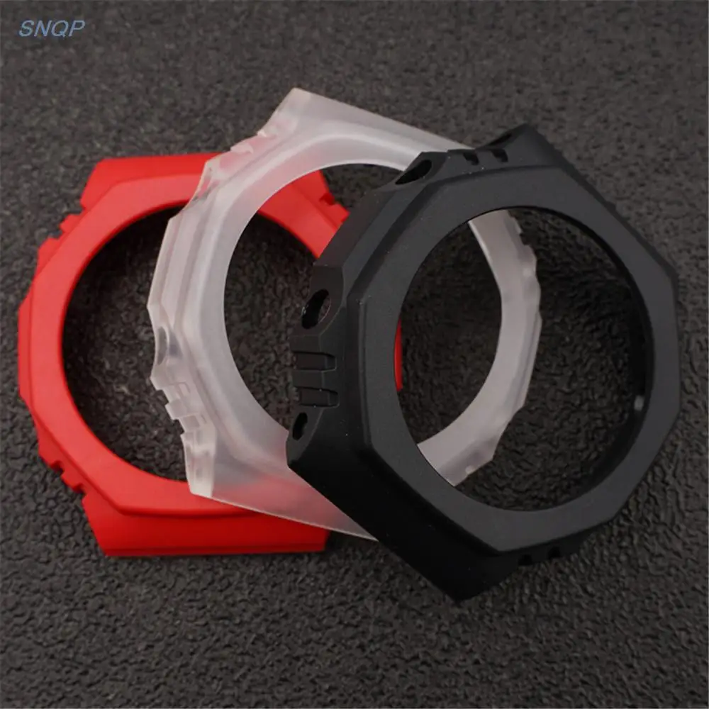 Resin Watch Band Protective Case for Casio G-Shock GA-2100 GA-2110 Rubber Quick Release Strap Bracelet Bezel Refit Accessories