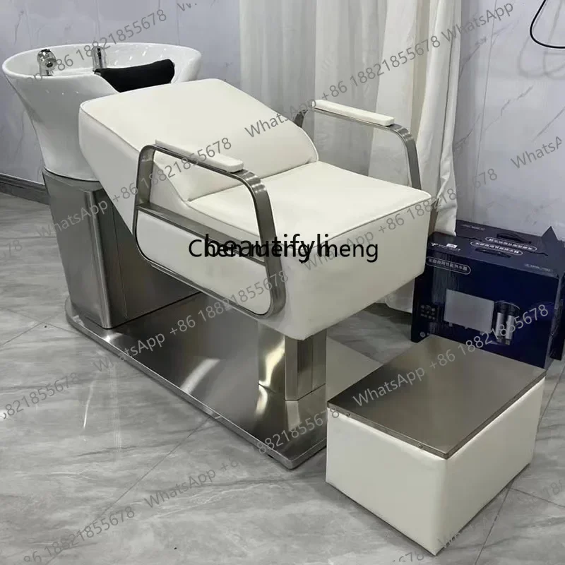 K182   Half lying shampoo bed hair salon special sitting flush bed hair salon, shampoo bed water heater