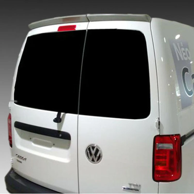 Per Volkswagen VW Caddy spoiler sul tetto a doppia porta da 2005 a 2018 Style Car Rear Roof Wing Spoiler sul tetto in ABS di alta qualità