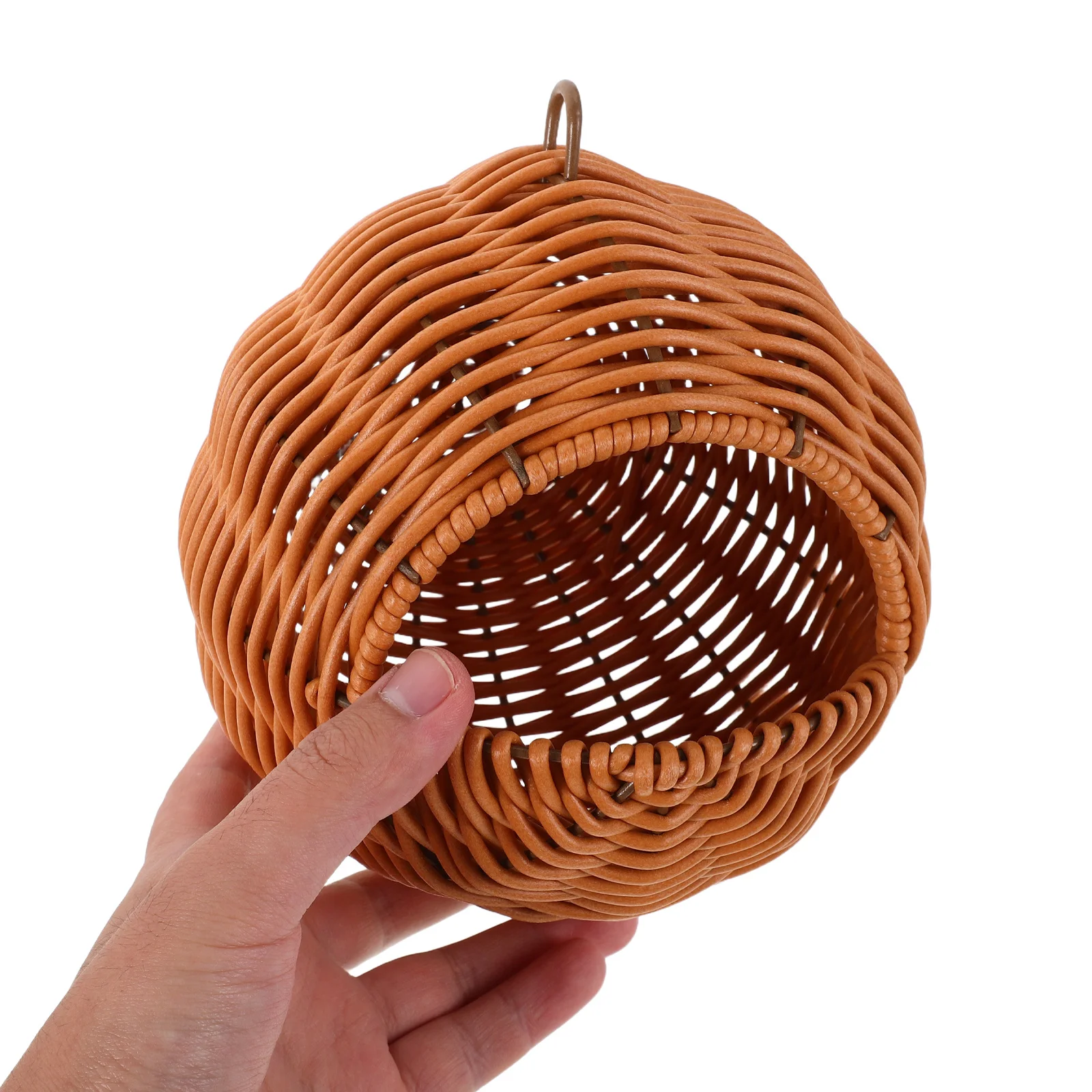 

Imitation Rattan Bird Hand-Woven Parrot Nest Hanging Cage and Garden Ventilated Cozy Nest for Small Birds