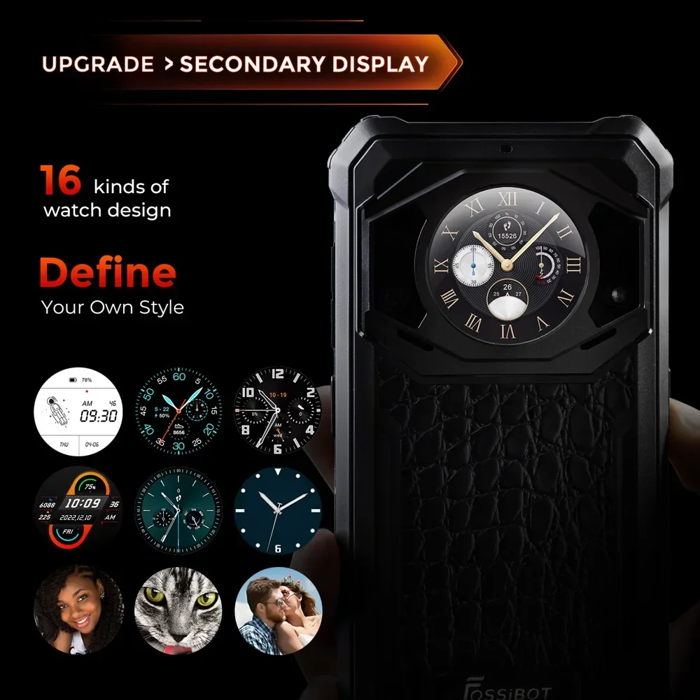 FOSSiBOT F101 PRO Rugged Smartphone Android 13 10600mAh 5.45" FHD+ 8GB 128GB Mobile Phone 24MP 18W Fast Charge Cell Phone NFC