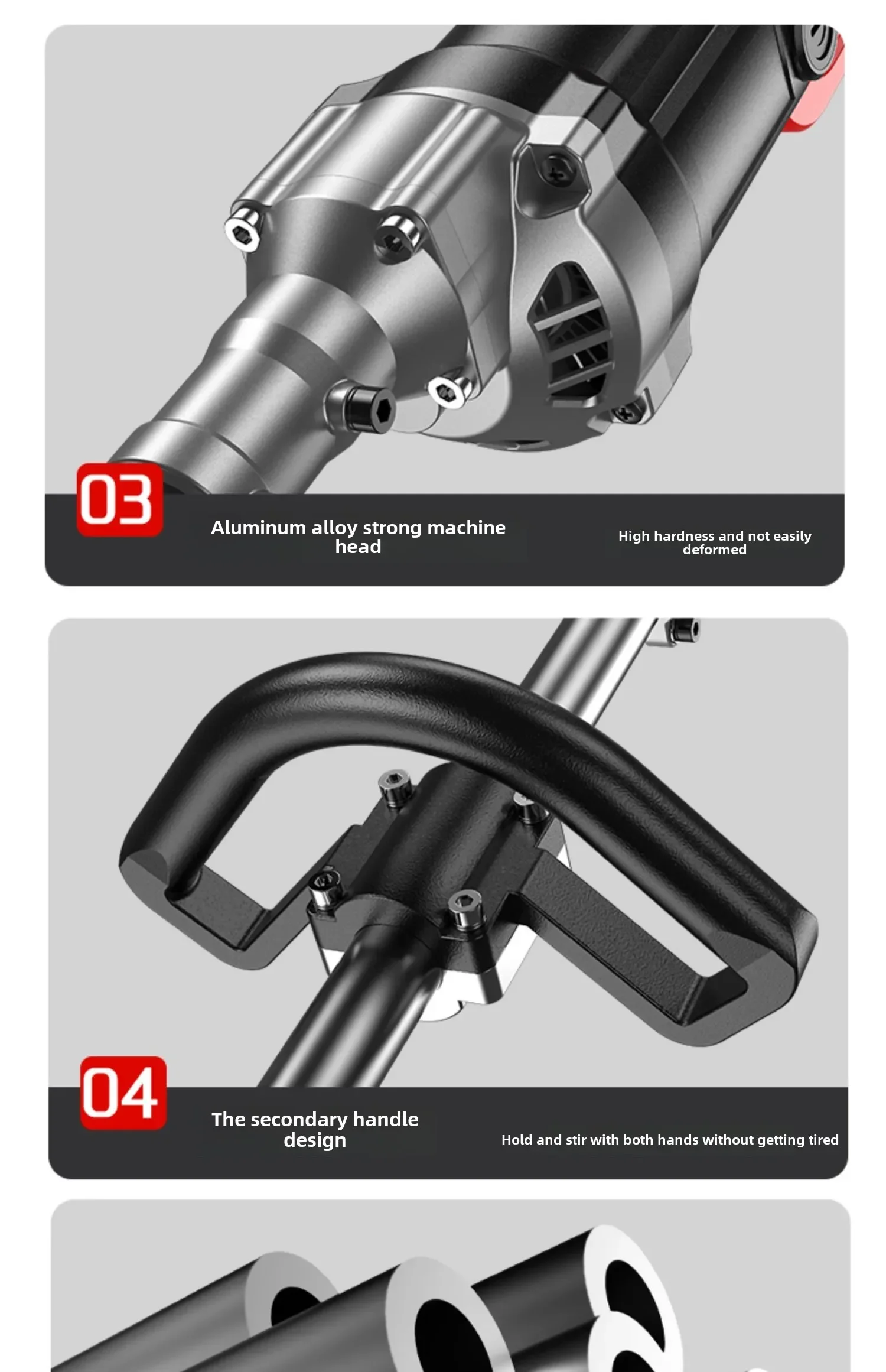 Portable Cement Mixer with Lithium Battery for Multi-function Use on Construction Sites and at Home