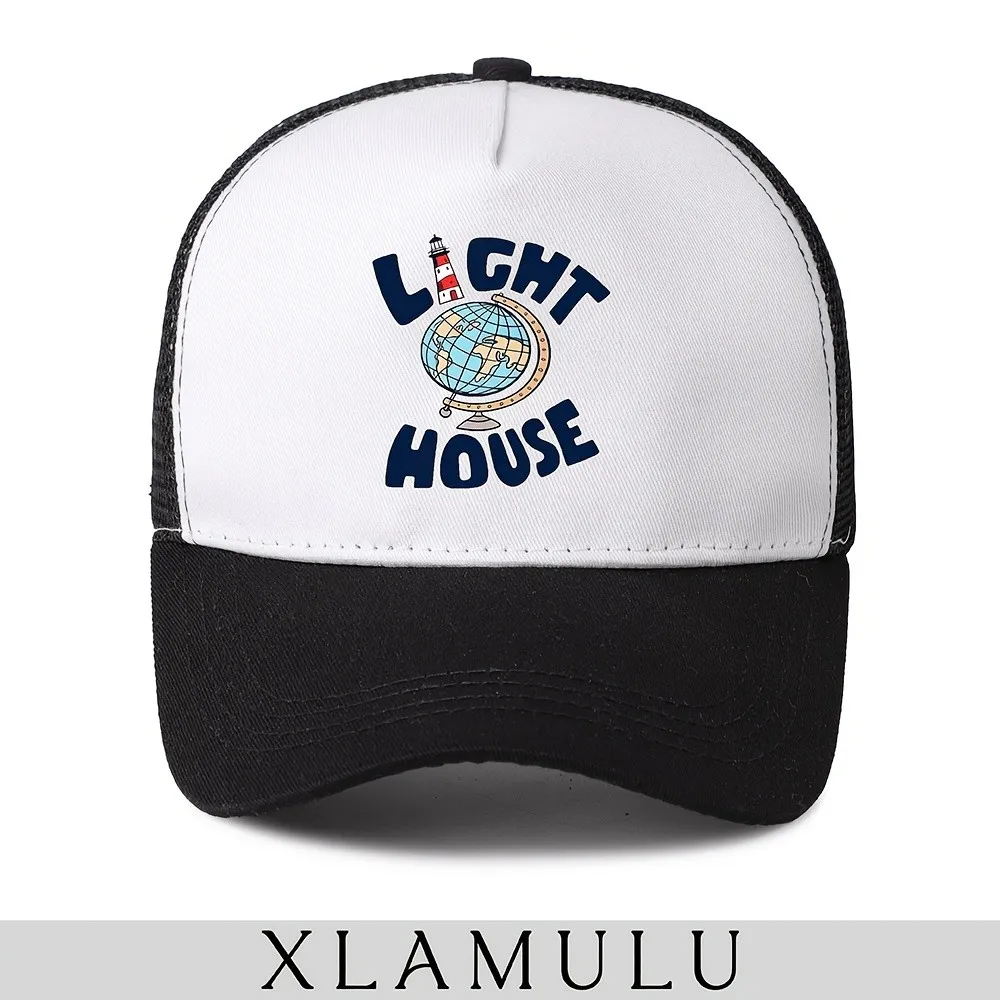 1pc Men's Nautical Trucker Baseball Cap, 