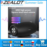 Zealot S67 Wireless Speaker WithShoulder Strap,Outdoor,Waterproof,Portable Speaker with Loud Stero and Booming Bass,40H Playtime