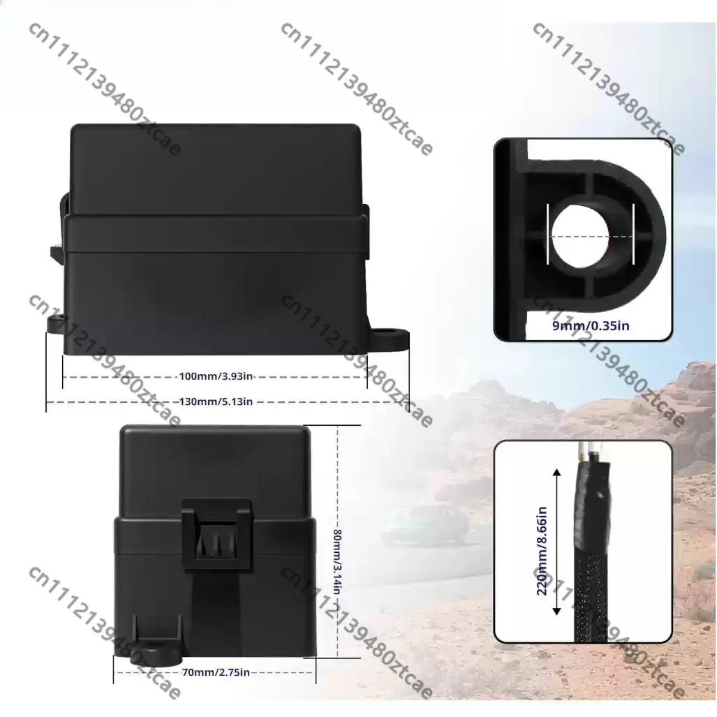 12V 24V 6+4 Way Pre-wired Relay Fuse Block With 12AWG Wire, Blade Fuses & Fuse Puller For Automotive