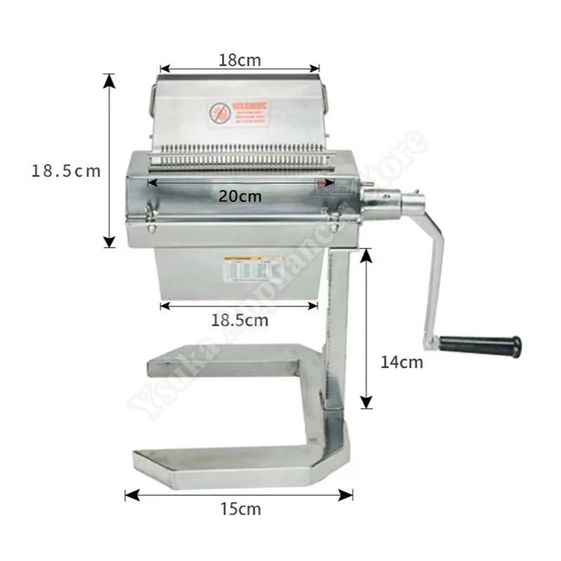 

Manual Meat Tenderizer Cuber Machine Commercial Kitchen Cooking Buthcer Beaf Steak Meat Tenderizer Meat Processing Machine