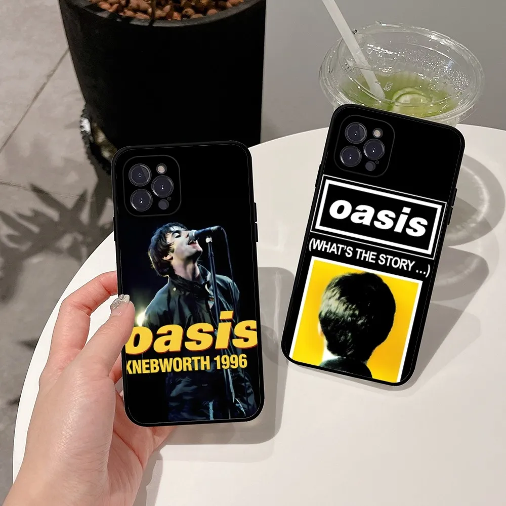 1996 Art O-oasis Phone Case For Apple iPhone 15,14,13,12,11,XS,XR,X,8,7,Pro,Max,Plus,mini Silicone Black Cover