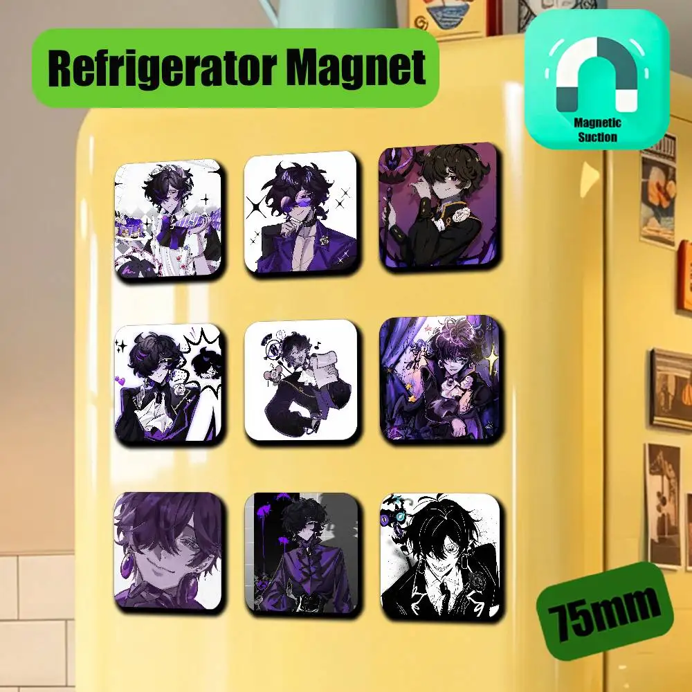 For Black Sapphire Cookie Fridge Magnetic Cards Cover Metal Icebox Cabinet Custom Refrigerator Magnets