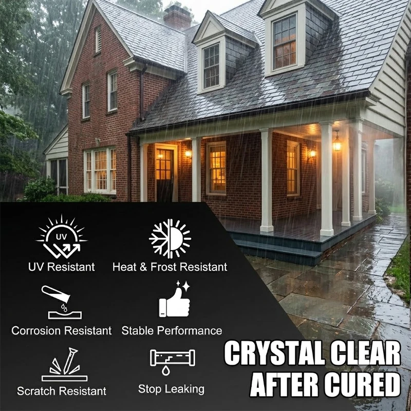 Transparent Waterproof Glue Exterior Wall Sealer for Superior Weather Protection and Reliable Leak Prevention - ZORILYNX