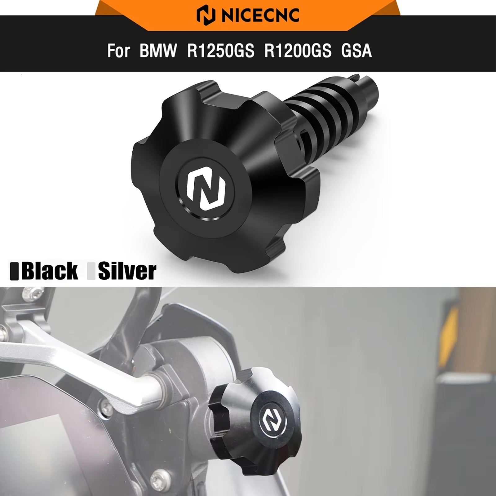 

For BMW R1250GS K50 R1250GS Adventure K51 2018-2024 Windshield Adjustment Wheel R1200GS K50 R1200GS Adventure K51 2013-2018