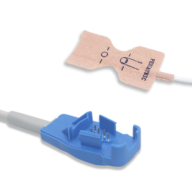 100Pcs Wholesale Pediatric Disposable Spo2 Sensor Price Spo2 Monitoring Sensor Compatible Monitoring Spo2 Sensor Adult