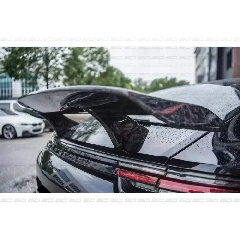 New! For Porsche Panamera 971 High-quality Genuine Dry Carbon Fiber Automobile Tail Rear Spoiler Car Accessories Body Kits Trim