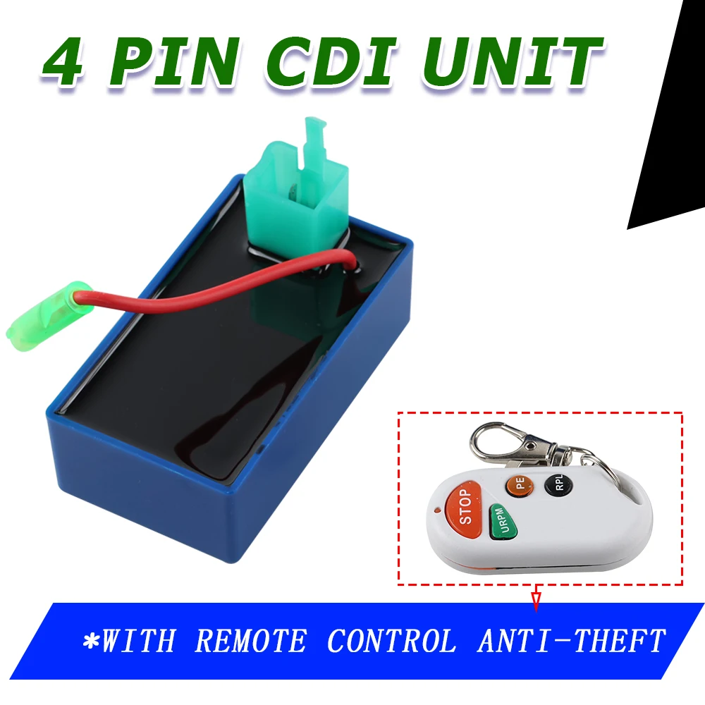 WY48Q-2 JET50 RACING Remote Control Anti-Theft CDI Box UNIT Lgnition XY110-Q PHOWNIX50 V-Blade 250 AKT110S CD110 4 PIN TC100